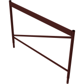 Fall protection | for crank & universal scaffolding trestles | Width: 1.50 m | painted